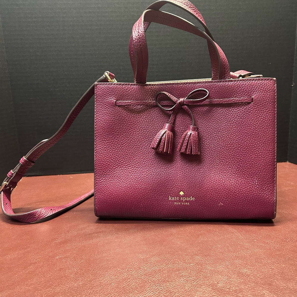 Kate Spade Pink Crossbody Bag with Tassel Detail
